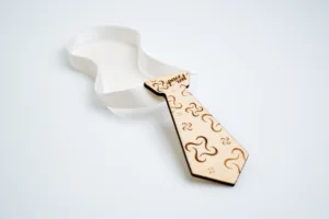 Kravata Space root - s bílou gumičkou -světlá 2