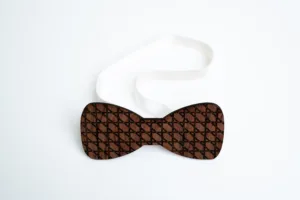 Motýlek Space root - Decen - s bílou gumičkou - tmavý - 1