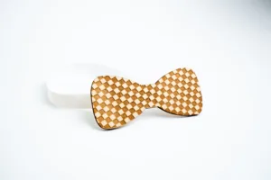 Motýlek Space root - Preno - s bílou gumičkou - světlý