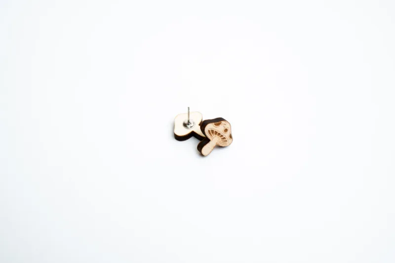 Náušnice - Space root - houbičky