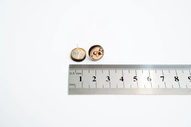 Náušnice - Space root - Jake - s rozměrem