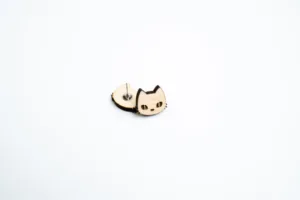 Náušnice - Space root - kočka