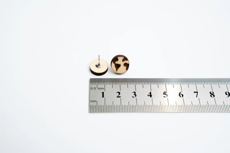 Náušnice - Space root - zeměkoule - s rozměrem