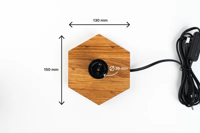 Stolní lampička - Tria Bene - rozměry podstavce