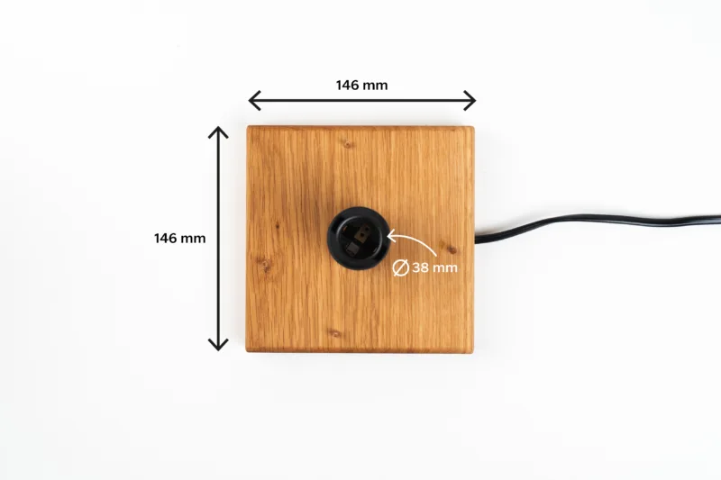 Stolní lampička - Tria Chin - rozměry podstavec
