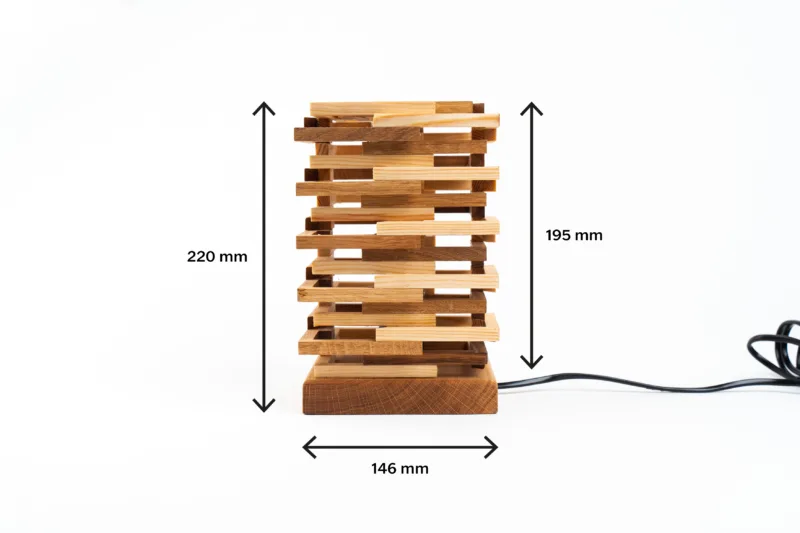 Stolní lampička - Tria Chin - rozměry z profilu