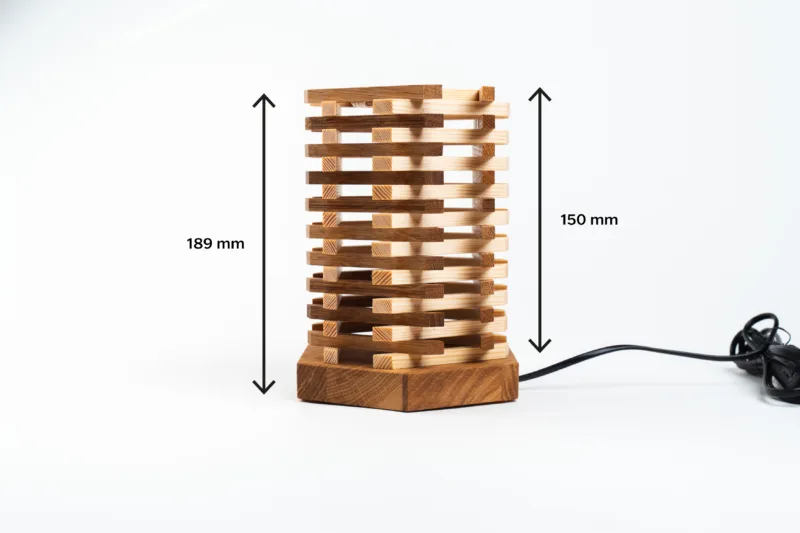 Stolní lampička - Tria Costa - rozměry z profilu