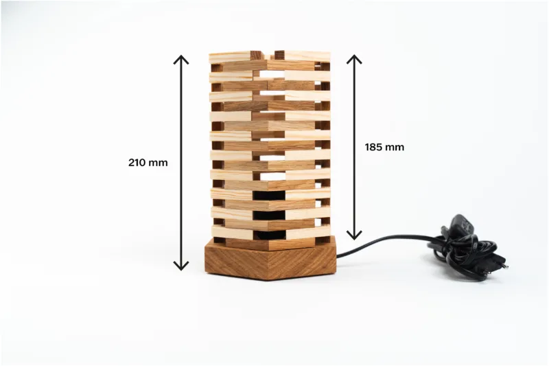 Stolní lampička - Tria Cuni - rozměry z profilu