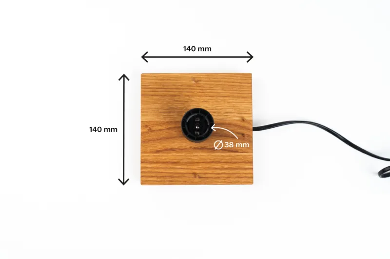 Stolní lampička - Tria Mur - rozměry podstavec