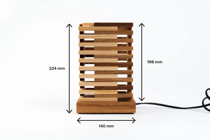 Stolní lampička - Tria Mur - rozměry z profilu