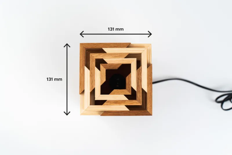 Stolní lampička - Tria Mur - rozměry z vrchu