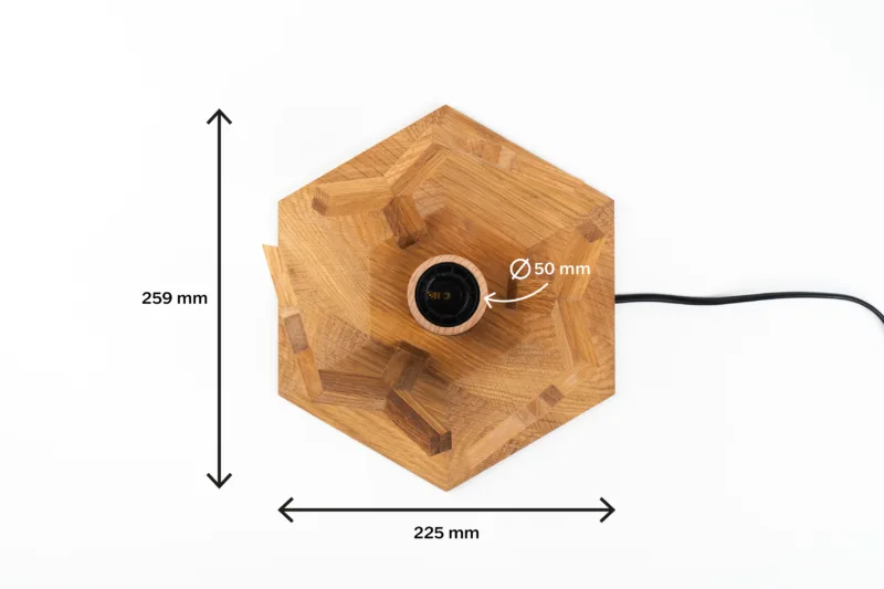 Stolní lampička - Tria Sol - rozměry podstavec