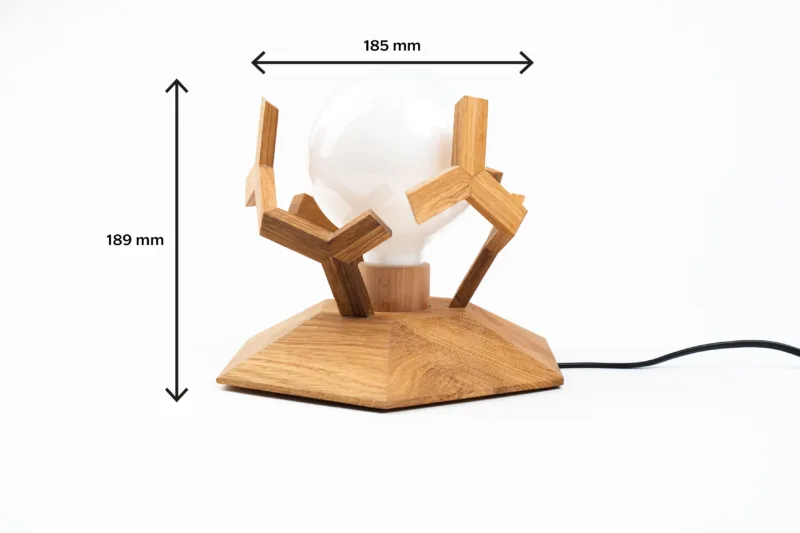 Stolní lampička - Tria Sol - rozměry z profilu