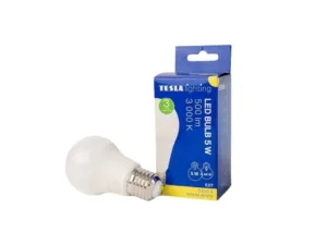 LED žárovka Tesla BULB E27 - 5W, teplá bílá (3000K), 500 lm