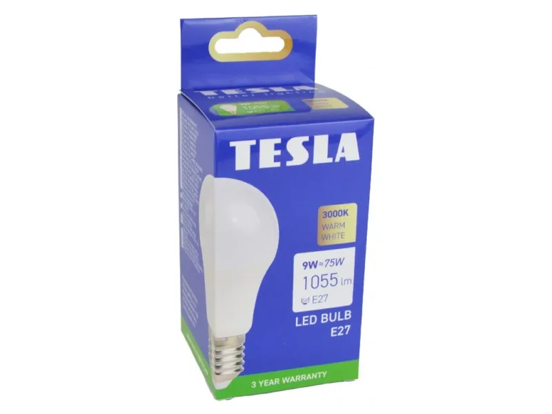 LED žárovka Tesla BULB E27 - 9W, teplá bílá
