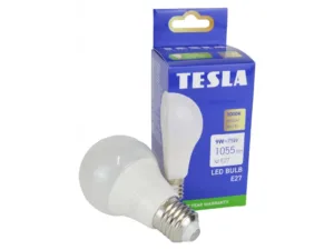 LED žárovka Tesla BULB E27 - 9W, teplá bílá - žárovka s krabičkou