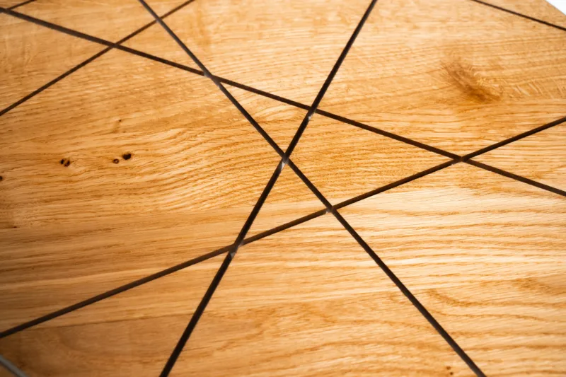 Stolová deska - Line Nexus - Dub, epoxid 60cm - Detail desky