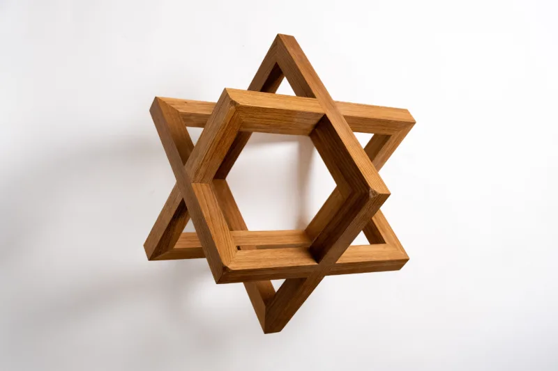 Podnož konferenčního stolu Borne Rie shora - dubové dřevo