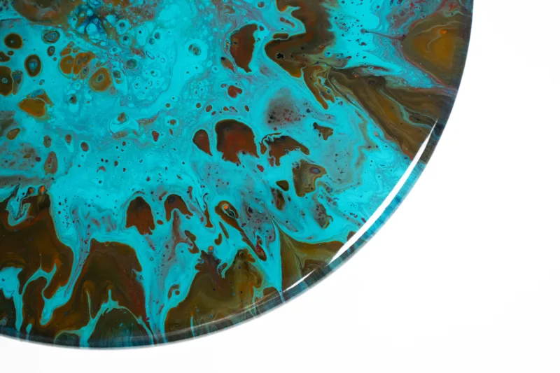 Stolová deska Lume Umbra s akrylovým povrchem pohled na detail hrany